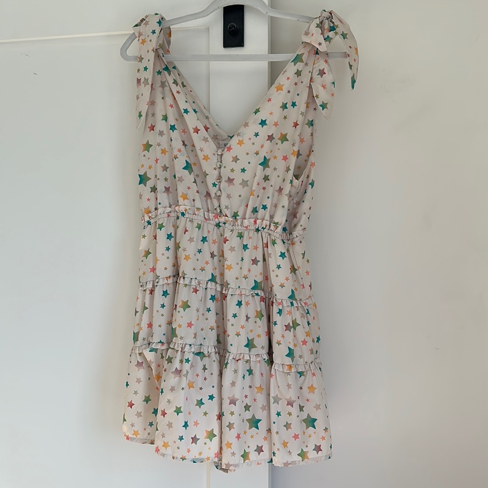 Star print romper
